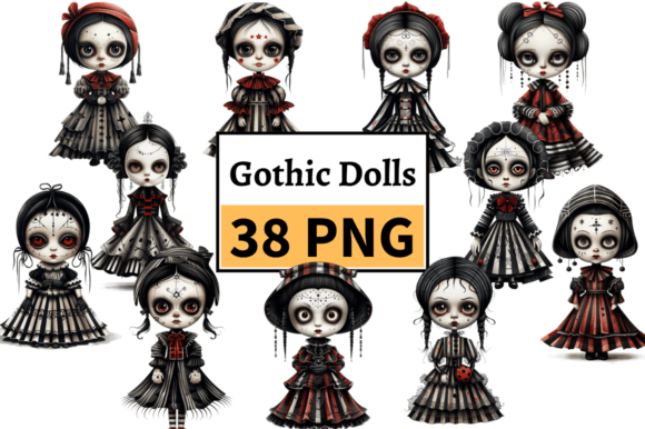Download Spooky Halloween Doll, Gothic Graphics - Gothic graphics Collection